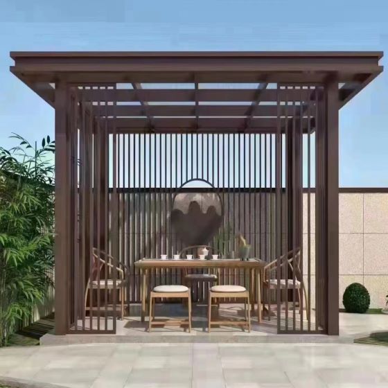 太原铝合金凉亭效果图