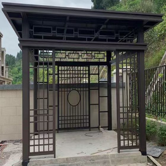 太原铝合金中式凉亭亭子制作案例
